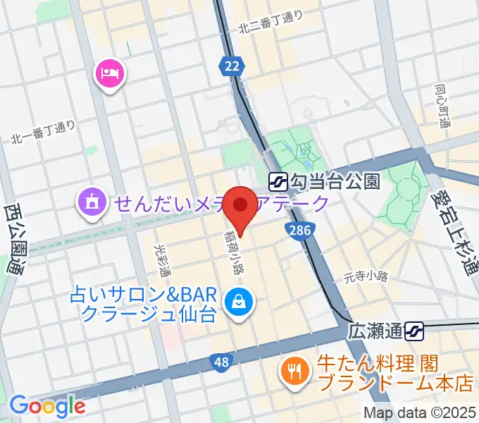 仙台Rensaの地図