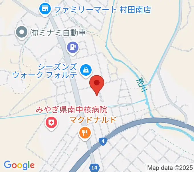 えずこホール仙南芸術文化センターの地図