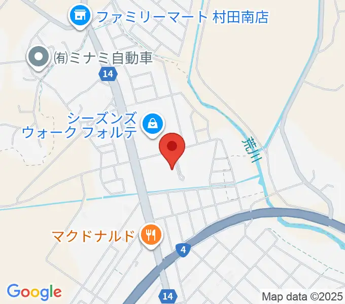 えずこホール仙南芸術文化センターの地図