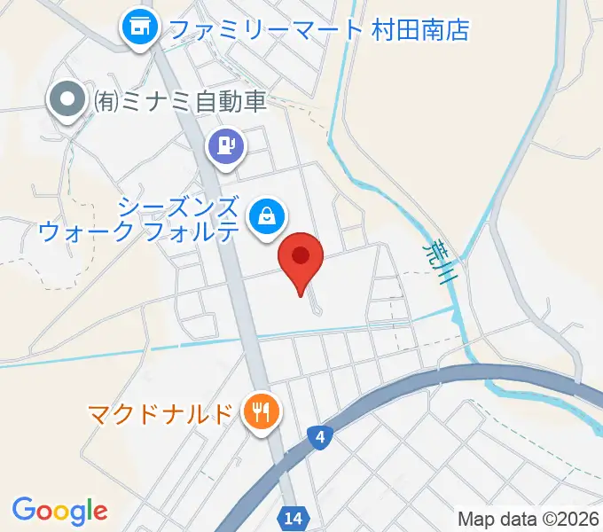 えずこホール仙南芸術文化センターの地図