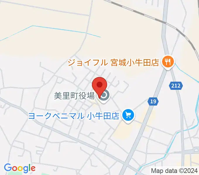 美里町文化会館の地図