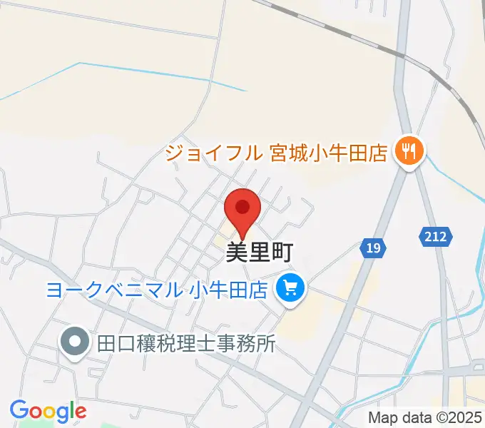美里町文化会館の地図