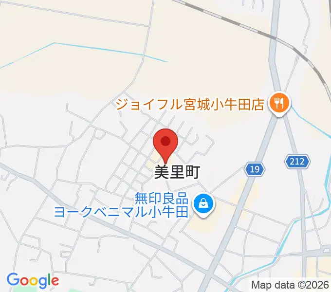 美里町文化会館の地図