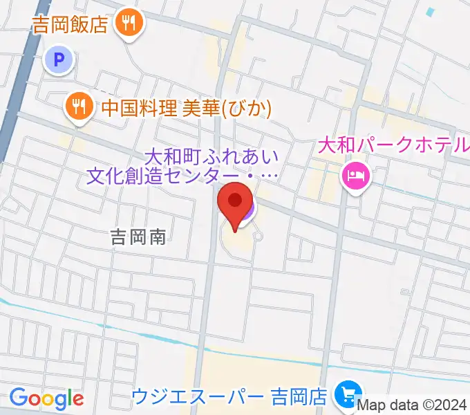 大和町ふれあい文化創造センターまほろばホールの地図