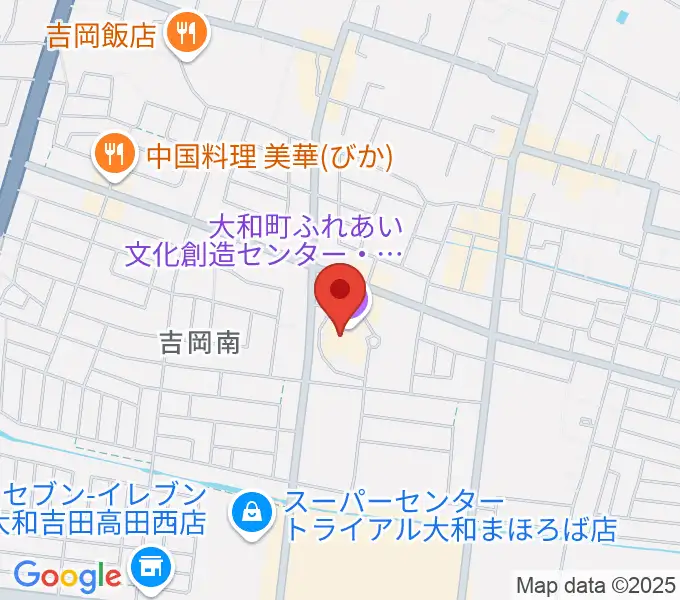 大和町ふれあい文化創造センターまほろばホールの地図