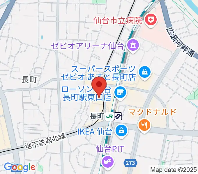 太白区文化センター 楽楽楽ホールの地図