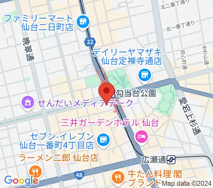 エル・パーク仙台の地図