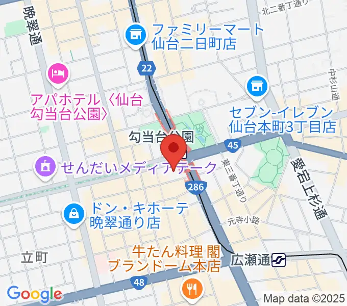 エル・パーク仙台の地図