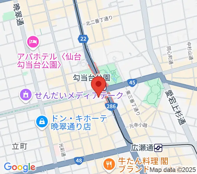エル・パーク仙台の地図