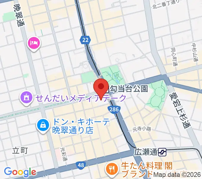エル・パーク仙台の地図
