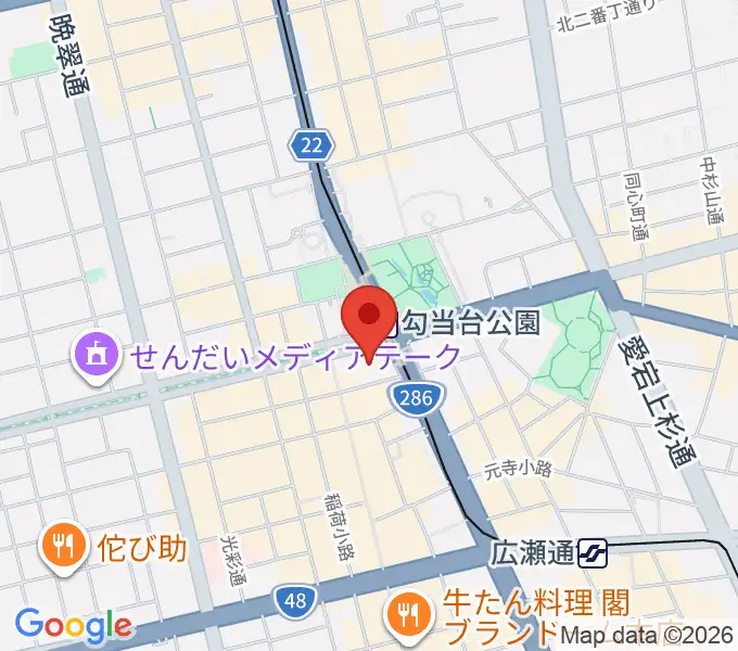エル・パーク仙台の地図