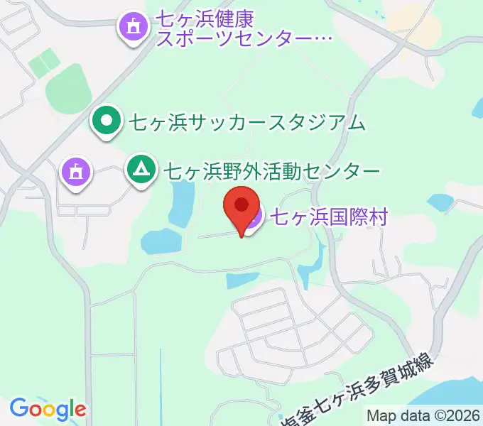 七ヶ浜国際村 国際村ホールの地図