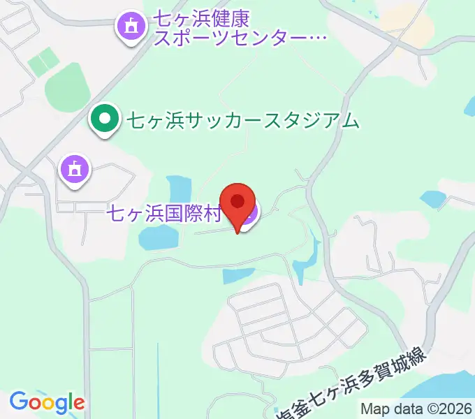 七ヶ浜国際村 国際村ホールの地図