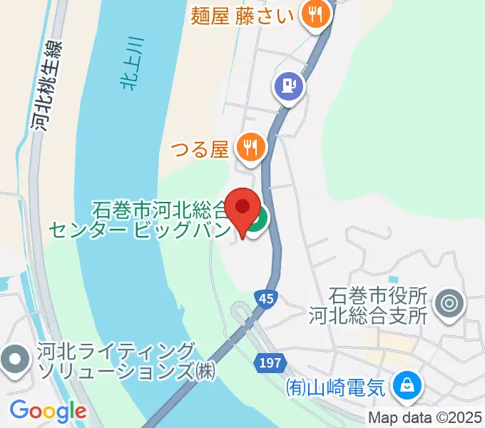 河北総合センター ビッグバンの地図