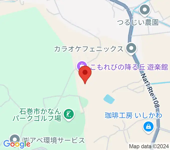 こもれびの降る丘 遊楽館の地図