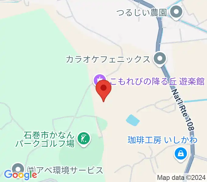 こもれびの降る丘 遊楽館の地図