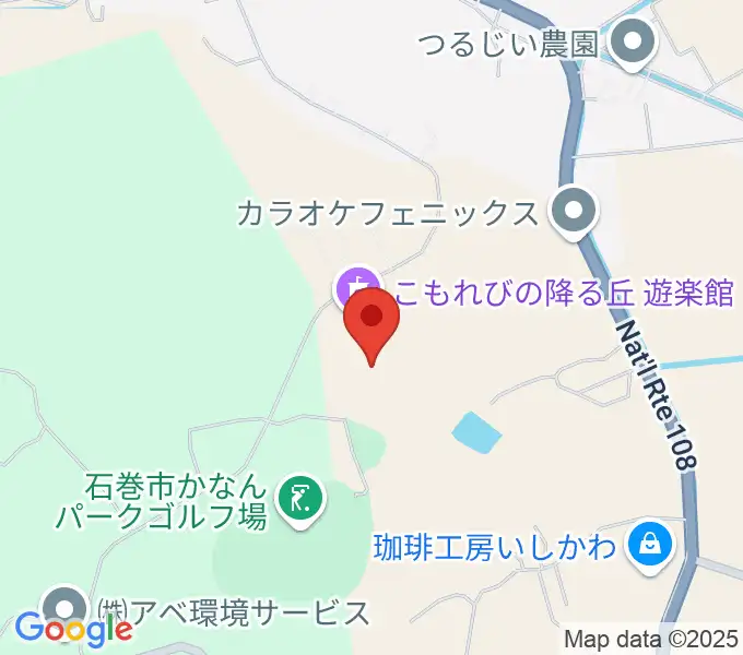 こもれびの降る丘 遊楽館の地図