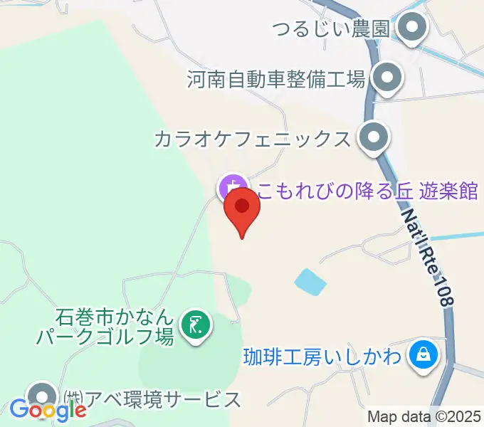 こもれびの降る丘 遊楽館の地図