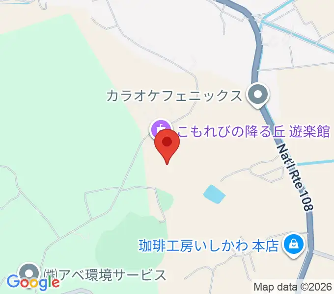 こもれびの降る丘 遊楽館の地図