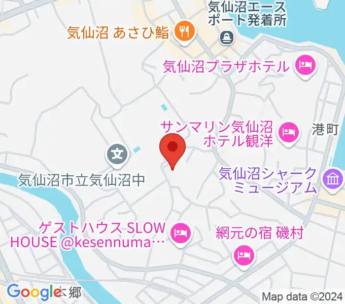 気仙沼市民会館の地図