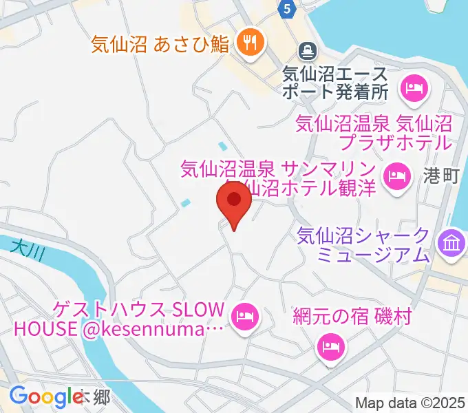 気仙沼市民会館の地図