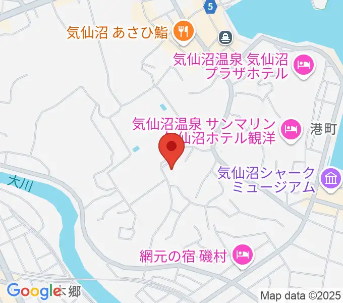 気仙沼市民会館の地図