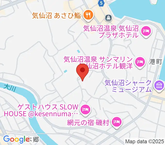 気仙沼市民会館の地図