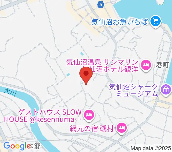 気仙沼市民会館の地図