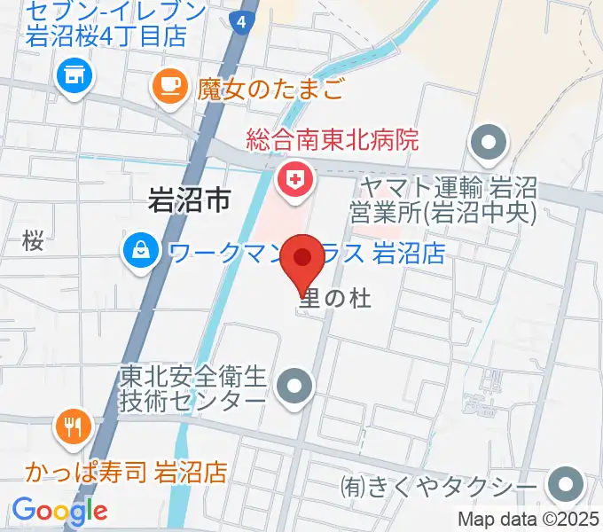 岩沼市民会館の地図
