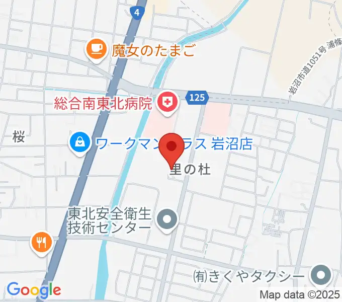 岩沼市民会館の地図