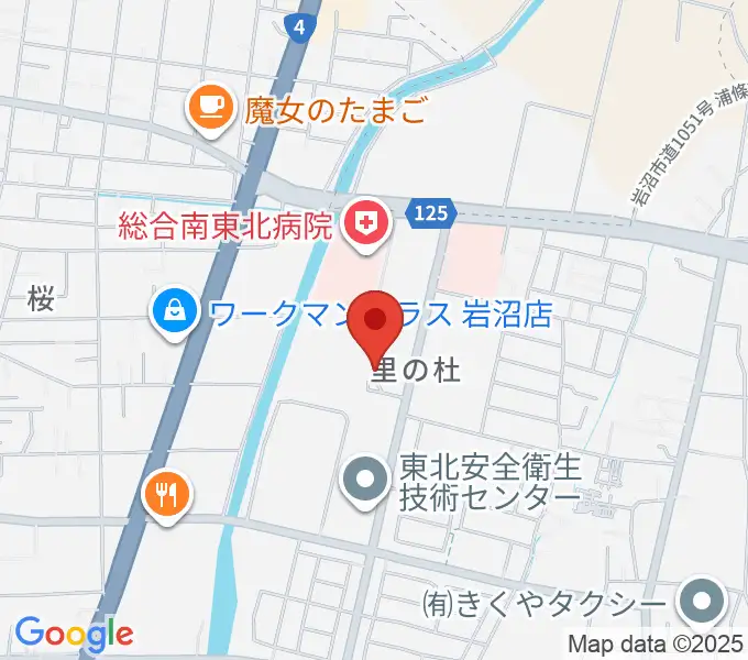 岩沼市民会館の地図