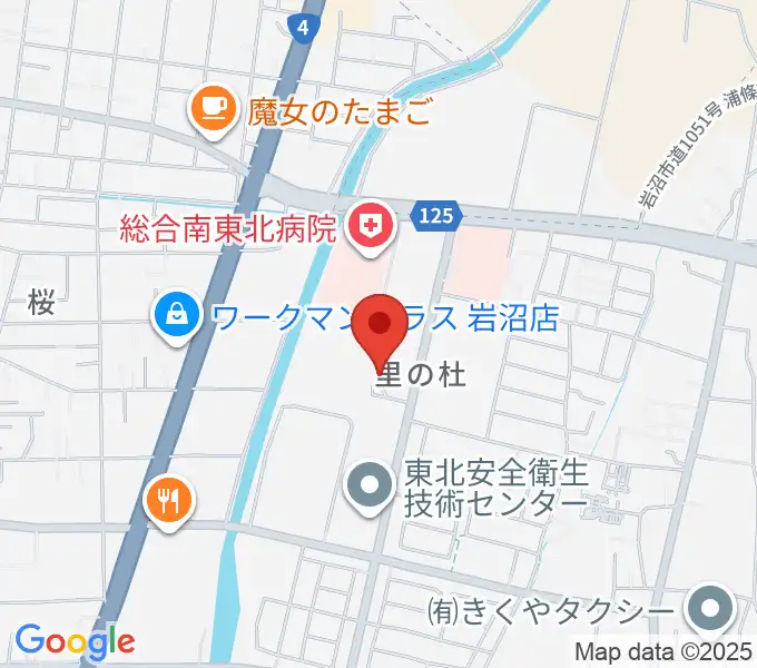 岩沼市民会館の地図