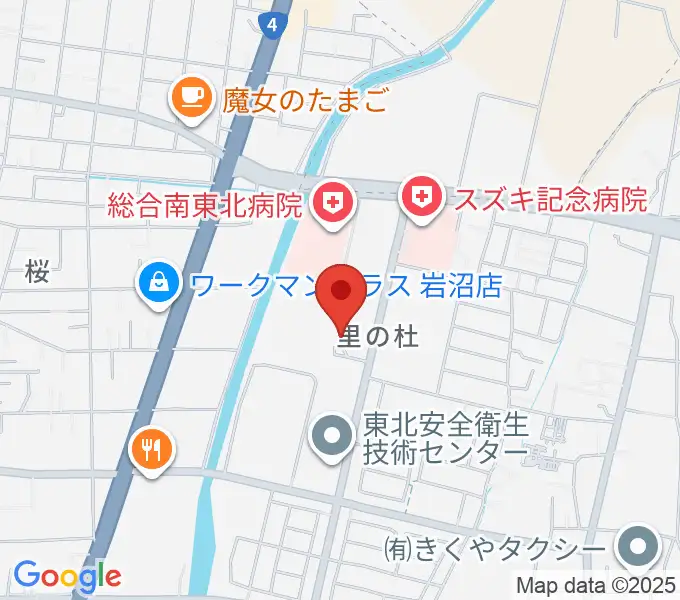 岩沼市民会館の地図