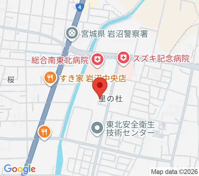 岩沼市民会館の地図