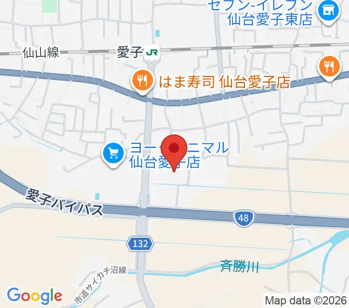 仙台市広瀬文化センターの地図