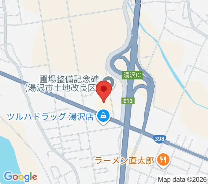 湯沢文化会館の地図