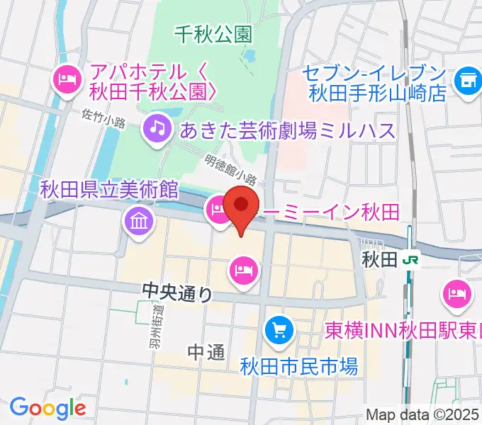 秋田アトリオンの地図