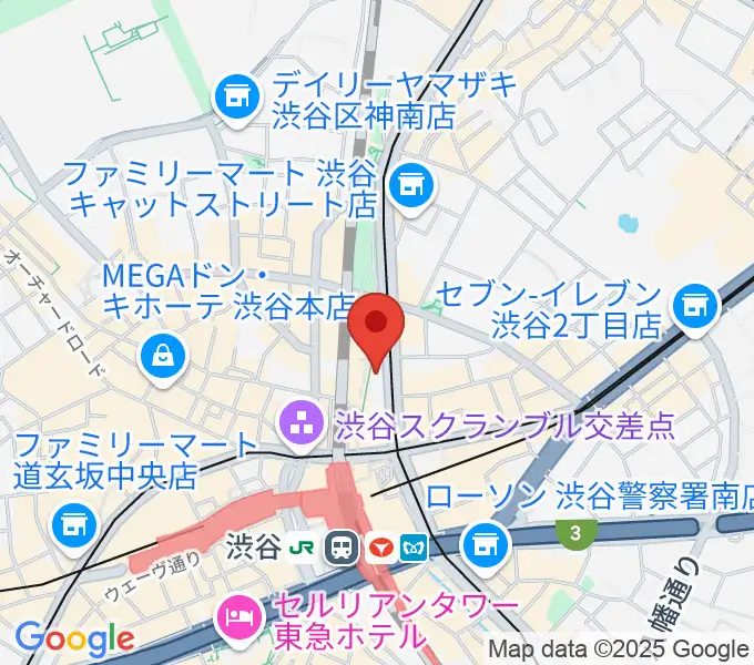渋谷マトリクススタジオの地図