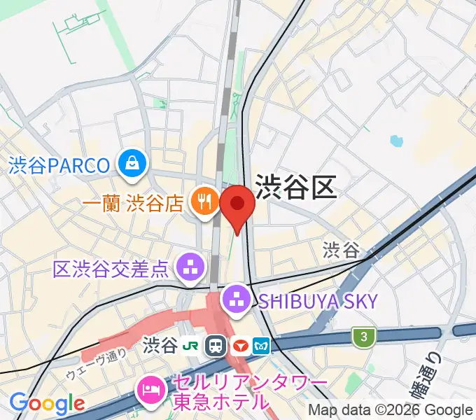 渋谷マトリクススタジオの地図