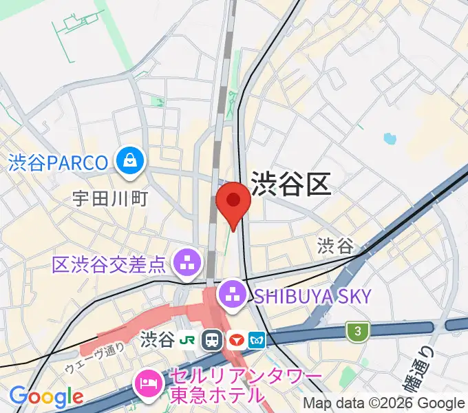 渋谷マトリクススタジオの地図