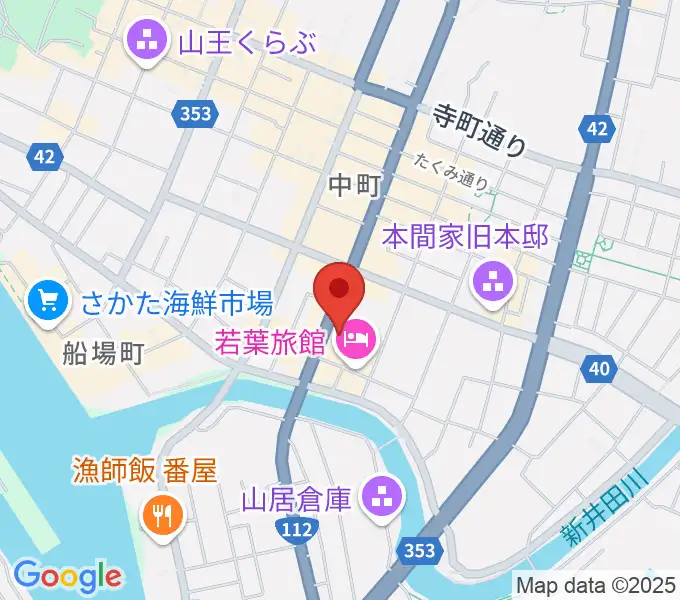 酒田市民会館 希望ホールの地図