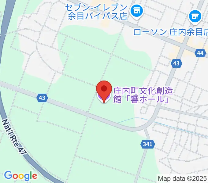 庄内町文化創造館 響ホールの地図