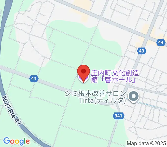 庄内町文化創造館 響ホールの地図