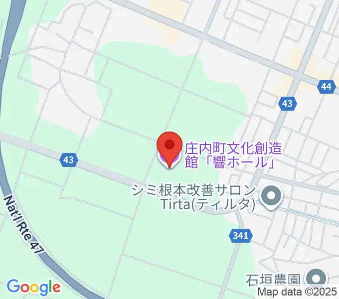 庄内町文化創造館 響ホールの地図