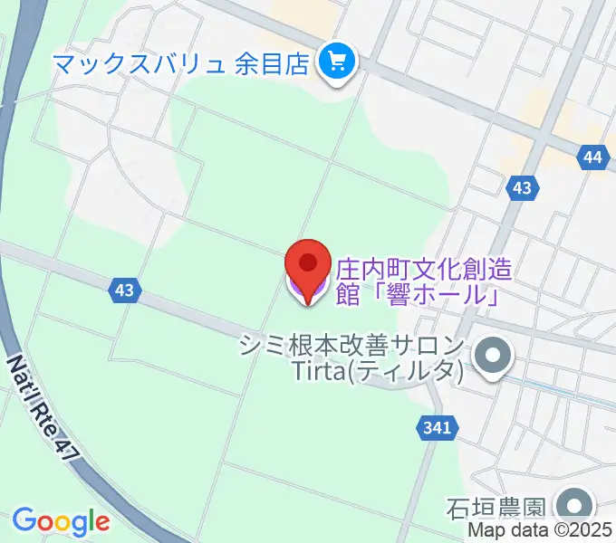 庄内町文化創造館 響ホールの地図