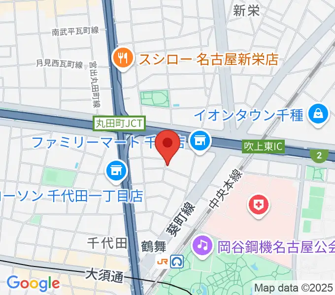 名鶴ダンスカンパニーの地図