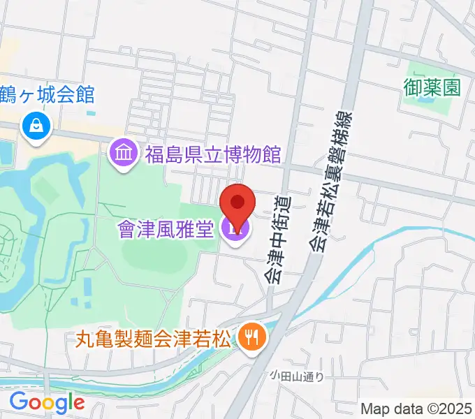 會津風雅堂の地図