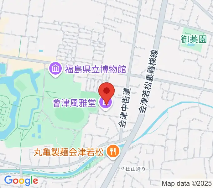 會津風雅堂の地図