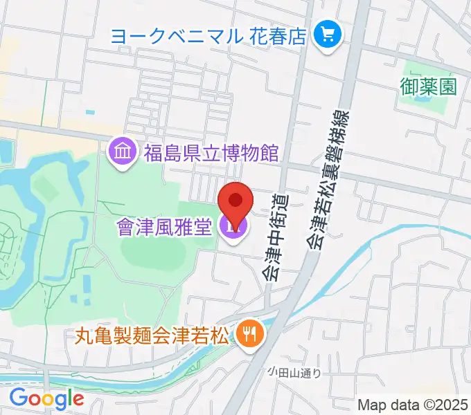 會津風雅堂の地図