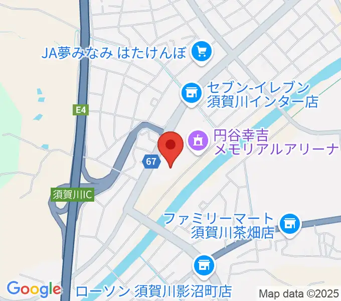 須賀川市文化センターの地図